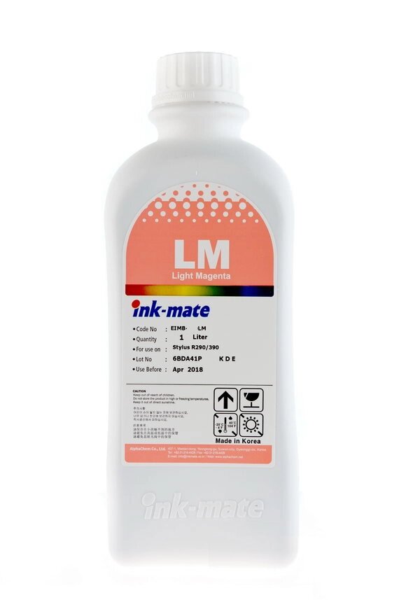 Чернила EIMB-801LM (для Epson L800/ L805/ L810/ L850/ L1800) Ink-Mate, светло-пурпурные, 1 л от компании ООО "Копирка Бай" - фото 1