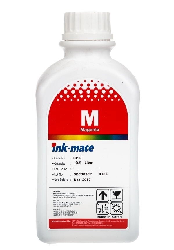 Чернила EIMB-801M (для Epson L800/ L805/ L810/ L850/ L1800) Ink-Mate, пурпурные, 500 мл от компании ООО "Копирка Бай" - фото 1