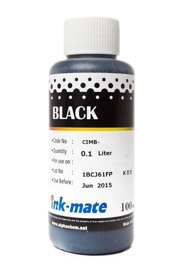 Чернила GI-490BK/ CIMB-275A (для Canon PIXMA G1400/ G1411/ G2410) Ink-Mate, чёрные, 100 мл от компании ООО "Копирка Бай" - фото 1