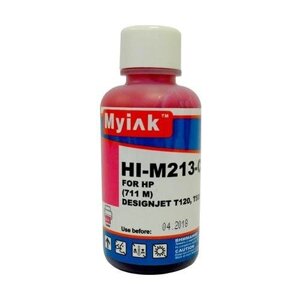Чернила MyInk HP T120/ T520 (711), HI-M213, 100 мл, M (пурпурный)