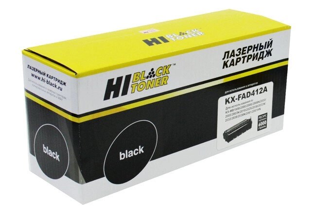 Драм-картридж KX-FAD412A7 (для Panasonic KX-MB1900/ KX-MB2001/ KX-MB2011/ KX-MB2025/ KX-MB2051) Hi-Black от компании ООО "Копирка Бай" - фото 1