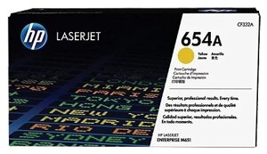 Картридж 654A/ CF332A (для HP Color LaserJet M651) жёлтый