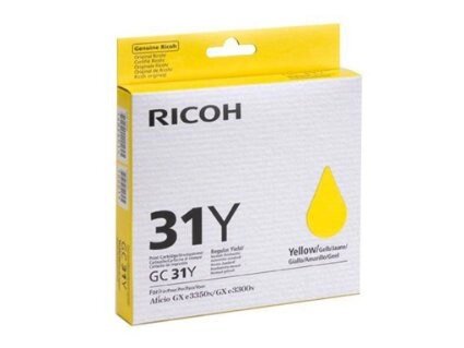 Картридж GC 31Y/ 405691 (для Ricoh Aficio GXe2600/ GXe3300/ GXe3350/ GXe5550/ GXe7700) жёлтый от компании ООО "Копирка Бай" - фото 1