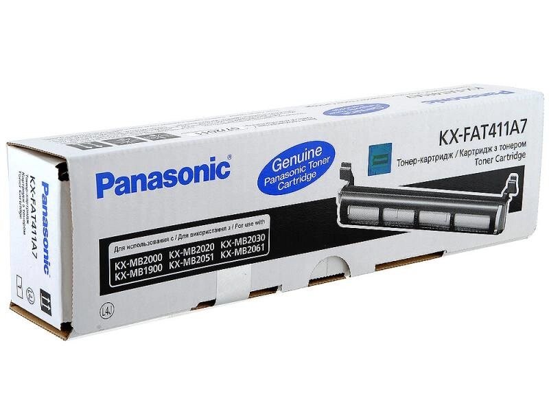 Картридж KX-FAT411A7 (для Panasonic KX-MB1900/ KX-MB2001/ KX-MB2011/ KX-MB2025/ KX-MB2051/ KX-MB2062) от компании ООО "Копирка Бай" - фото 1