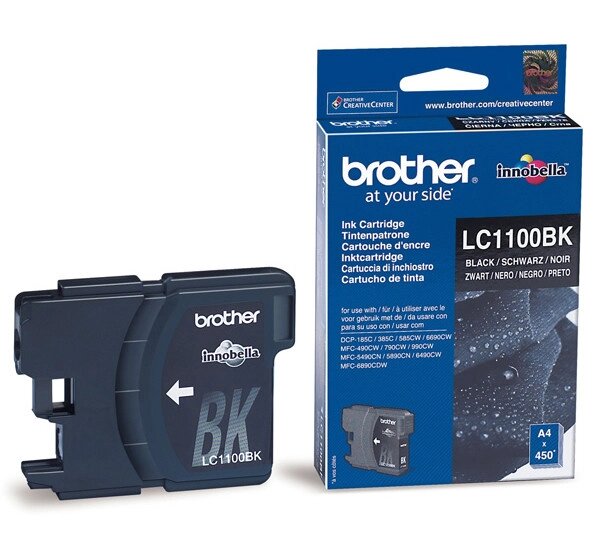 Картридж LC1100BK (для Brother DCP-383/ DCP-387/ DCP-585/ DCP-J715/ MFC-490/ MFC-795/ MFC-5490) чёрный от компании ООО "Копирка Бай" - фото 1