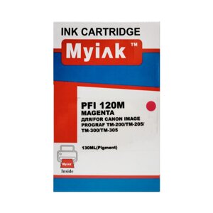 Картридж PFI-120M/ 2887C001 (для Canon imagePROGRAF TM-200/ TM-300) MyInk, пурпурный