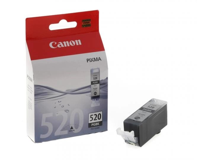 Картридж PGI-520Bk/ 2932B004 (для Canon PIXMA MP550/ MP620/ MP640/ MX870/ MP990/ iP3600/ iP4700) чёрный от компании ООО "Копирка Бай" - фото 1