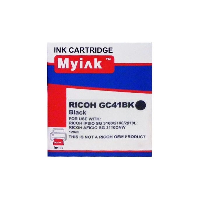 Картридж Ricoh гелевый GC 41Bk черный (MyInk) 36ml от компании ООО "Копирка Бай" - фото 1