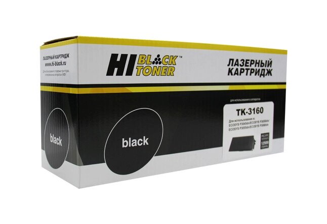 Картридж TK-3160 (для Kyocera ECOSYS M3145dn/ M3645dn/ P3045/ P3050/ P3055/ P3060/ P3145) Hi-Black от компании ООО "Копирка Бай" - фото 1