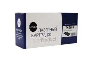Картридж TK-580C (для Kyocera FS-C5150/ ECOSYS P6021) NetProduct, голубой