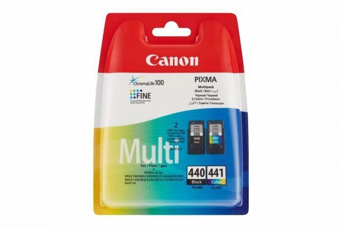 Набор картриджей PG-440 + CL-441/ 5219B005 (для Canon PIXMA MX374/ MX434/ MX474/ MX524) чёрный + цветной от компании ООО "Копирка Бай" - фото 1