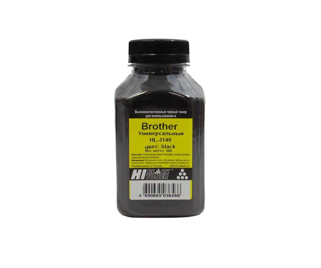 Тонер Brother HL-3140 Универсальный (Hi-Black) Bk, 60 г, банка от компании ООО "Копирка Бай" - фото 1