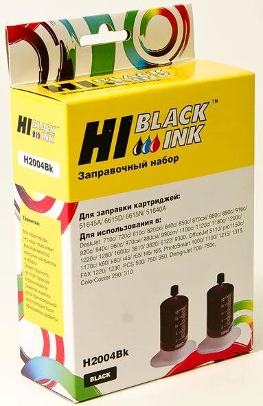 Заправочный набор HP 51645A/ C6615A/ 51640A (Hi-Black) 2x20ml, black от компании ООО "Копирка Бай" - фото 1