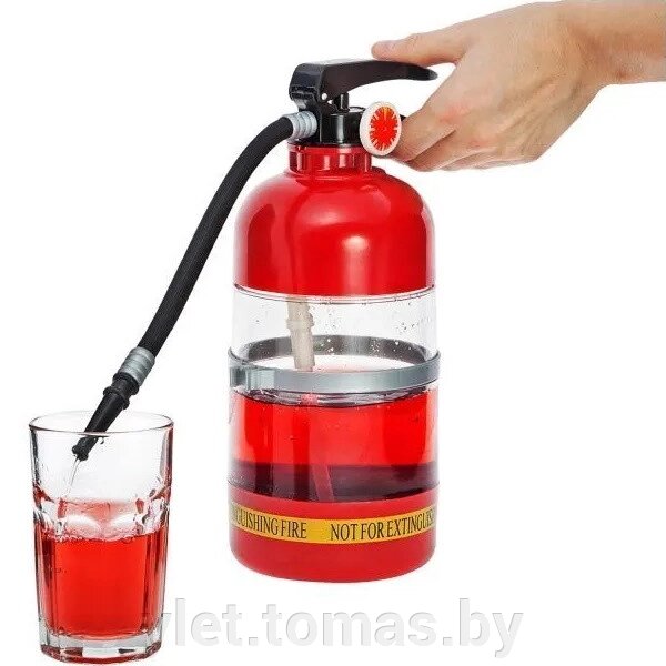 Бар диспенсер для напитков Огнетушитель на 1.5 литра от компании Интернет-магазин Ylet - фото 1
