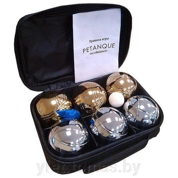 Боча Петанк 6 шаров Сталь с золотом от компании Интернет-магазин Ylet - фото 1
