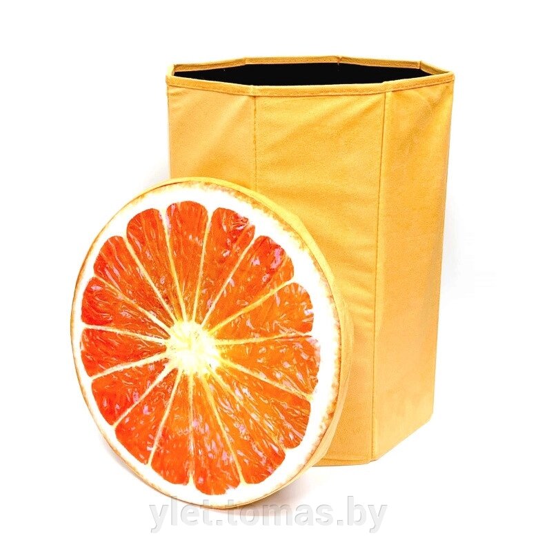 Бокс для хранения вещей Апельсин 35х35х45 см от компании Интернет-магазин Ylet - фото 1