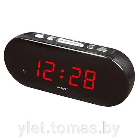 Часы электронные в розетку VST-715 Красные цифры от компании Интернет-магазин Ylet - фото 1
