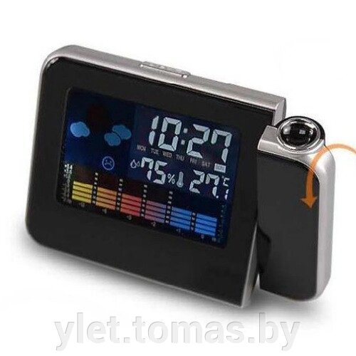 Часы с проектором времени и метеостанцией от компании Интернет-магазин Ylet - фото 1