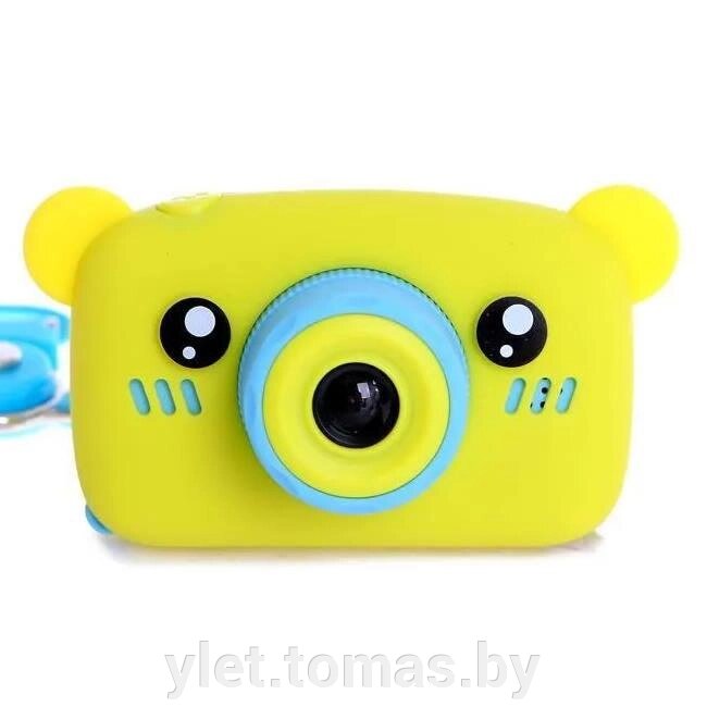 Детский цифровой фотоаппарат Медвежонок желтый от компании Интернет-магазин Ylet - фото 1
