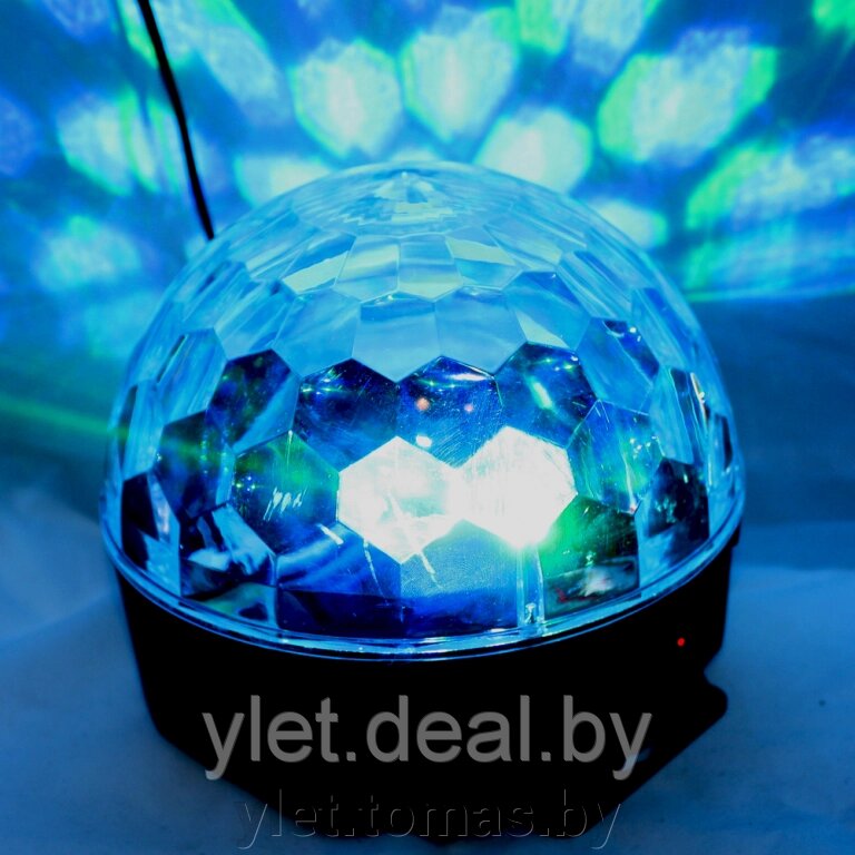 Диско-шар колонка полусфера с пультом от компании Интернет-магазин Ylet - фото 1