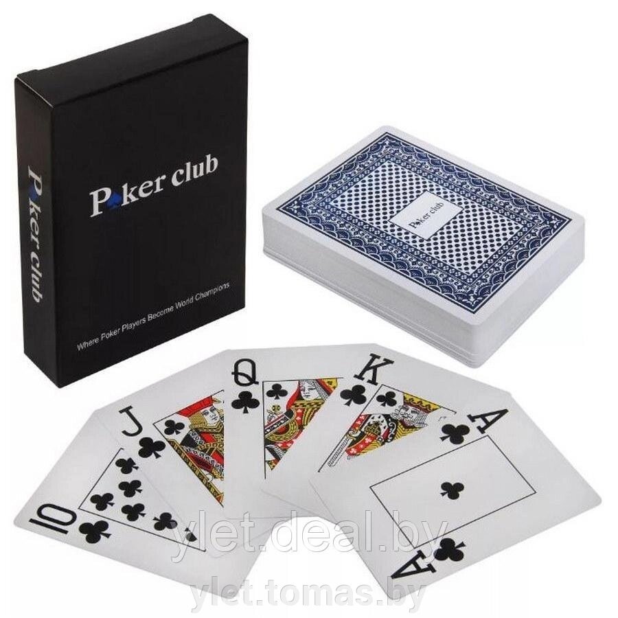 Игральные карты Poker club пластиковые от компании Интернет-магазин Ylet - фото 1