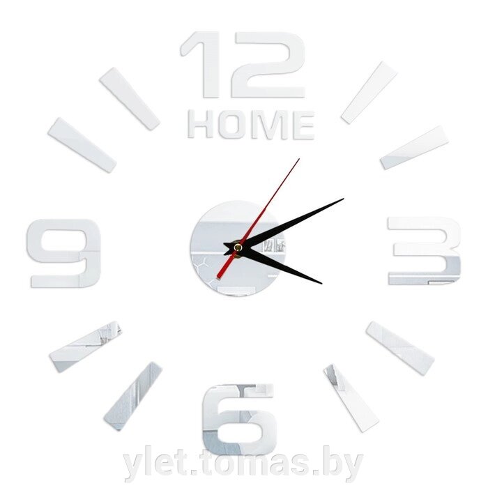 Интерьерные часы наклейка Home от компании Интернет-магазин Ylet - фото 1