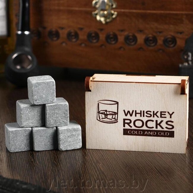 Камни для виски Cold & Old, в шкатулке, 6 шт от компании Интернет-магазин Ylet - фото 1