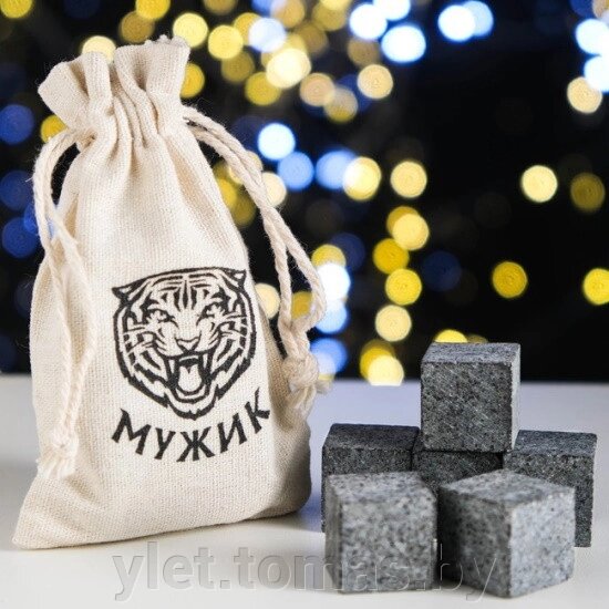 Камни для виски Мужик. Тигр, 6 шт. от компании Интернет-магазин Ylet - фото 1