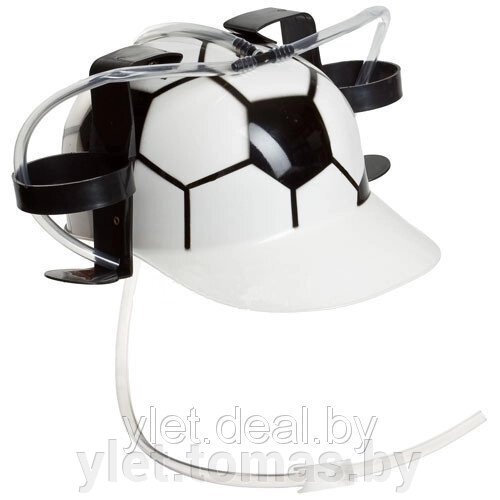 Каска с подставкой под банки Футбол от компании Интернет-магазин Ylet - фото 1