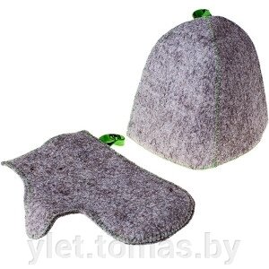 Комплект банный шапка рукавица от компании Интернет-магазин Ylet - фото 1