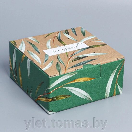 Коробка сборная Present 15 х 15 х 7 см от компании Интернет-магазин Ylet - фото 1