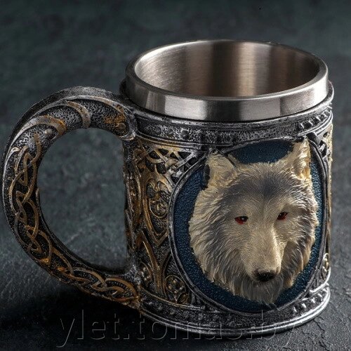 Кружка Волк от компании Интернет-магазин Ylet - фото 1