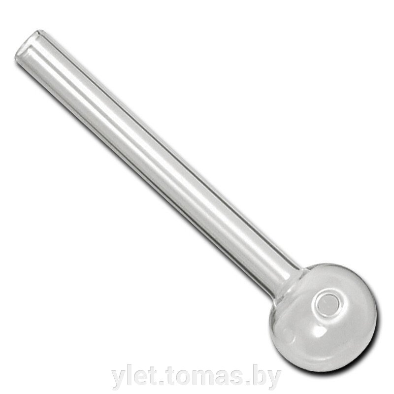 Курительный девайс трубка стеклянный 9 см от компании Интернет-магазин Ylet - фото 1
