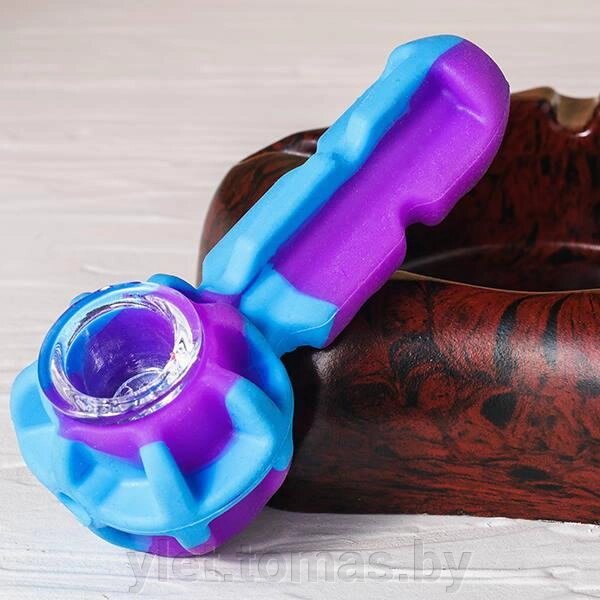 Курительный девайс трубка в силиконе Фиолетовый от компании Интернет-магазин Ylet - фото 1
