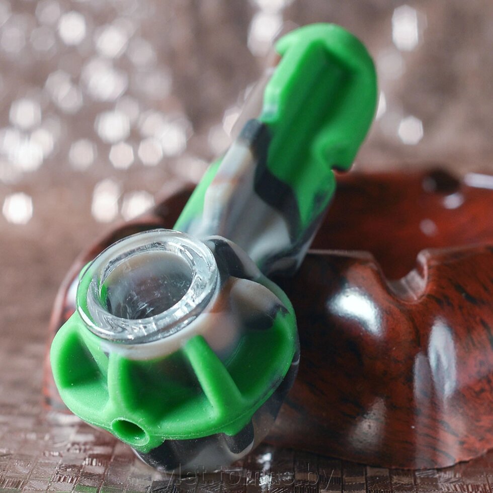 Курительный девайс трубка в силиконе Камуфляж от компании Интернет-магазин Ylet - фото 1