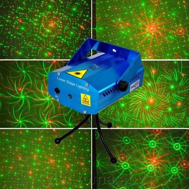 Лазерный проектор Mini Laser Stage Lighting Калейдоскоп от компании Интернет-магазин Ylet - фото 1