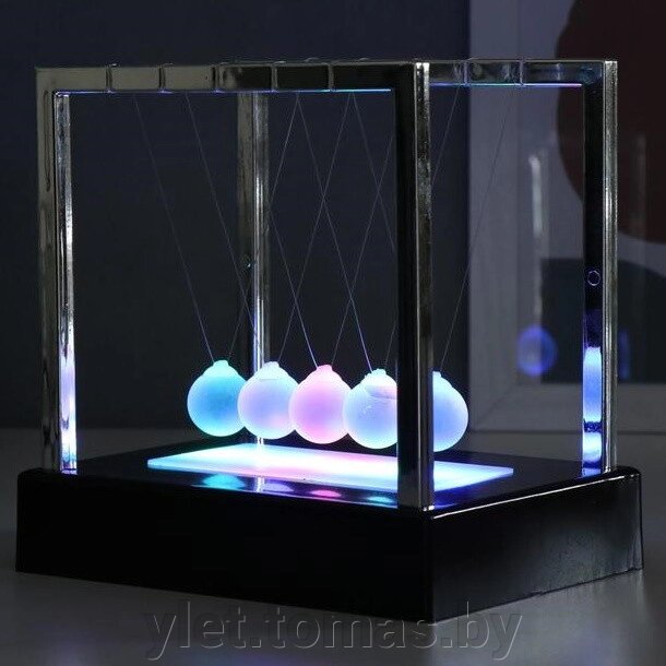 Маятник шары Ньютона светящиеся , 5 диодов от компании Интернет-магазин Ylet - фото 1