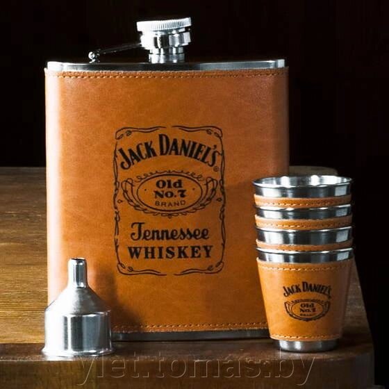 Набор с фляжкой и стопками Макси Jack Daniels от компании Интернет-магазин Ylet - фото 1