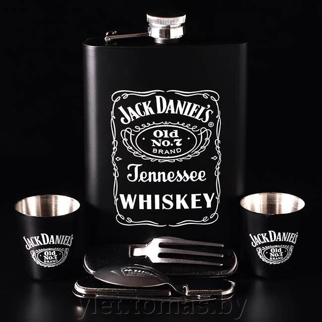 Набор с фляжкой, стопками и мультитулами Jack Daniels от компании Интернет-магазин Ylet - фото 1