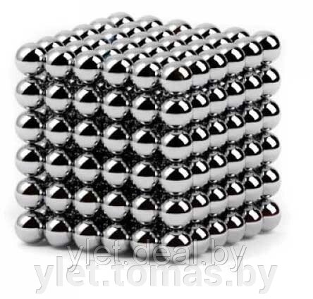 Неокуб серебро 5мм 216 сфер (Нео куб) от компании Интернет-магазин Ylet - фото 1