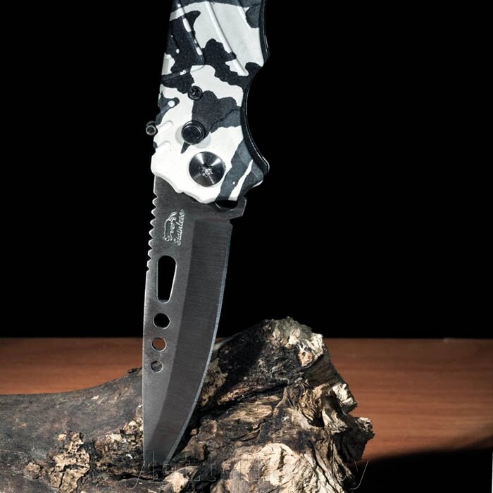 Нож складной Stainless Камуфляж серый от компании Интернет-магазин Ylet - фото 1