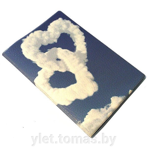 Обложка для автодокументов Облачные сердца от компании Интернет-магазин Ylet - фото 1