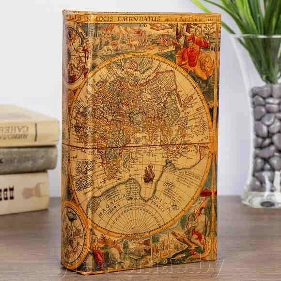 Сейф книга Старинные карты мира, 21х13х5 см - доставка