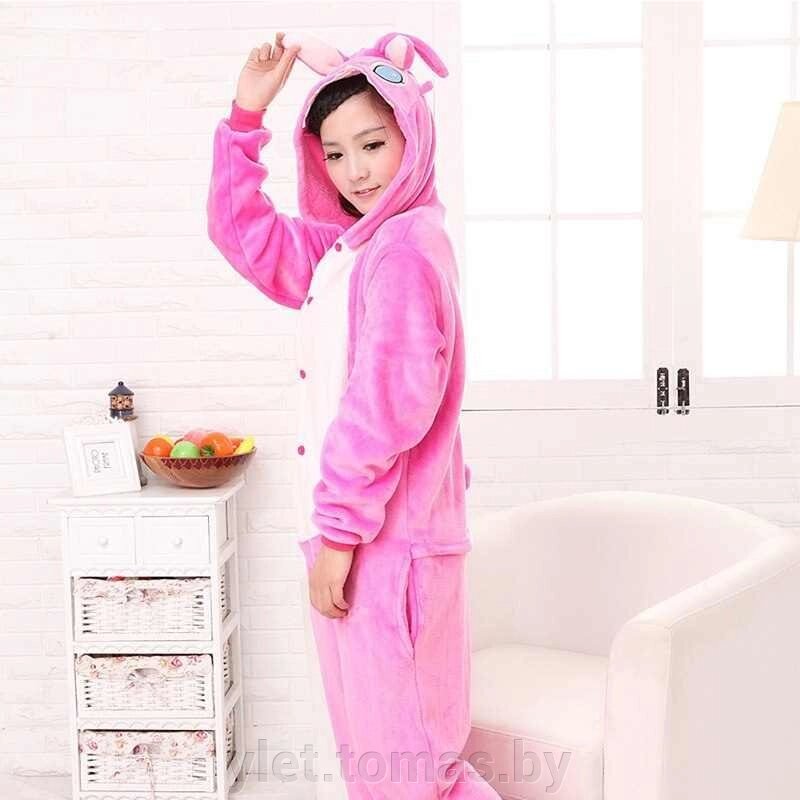 Пижама Кигуруми Стич розовый (рост 95-100 см, 100-109,  130-139, 140-149) - особенности