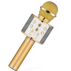 Караоке микрофон WS-858 Золотой