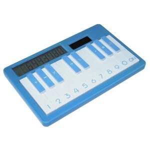 Калькулятор пианино голубой