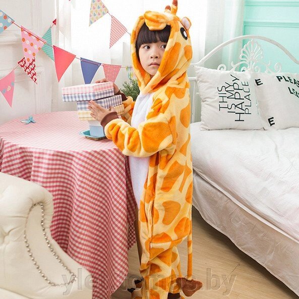 Пижама Кигуруми  детская Жираф (рост 130-139 см) от компании Интернет-магазин Ylet - фото 1