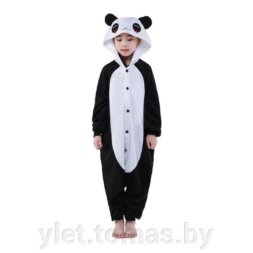 Пижама кигуруми Панда детская (рост 95-100, 100-109,110-119, 120-129 см)