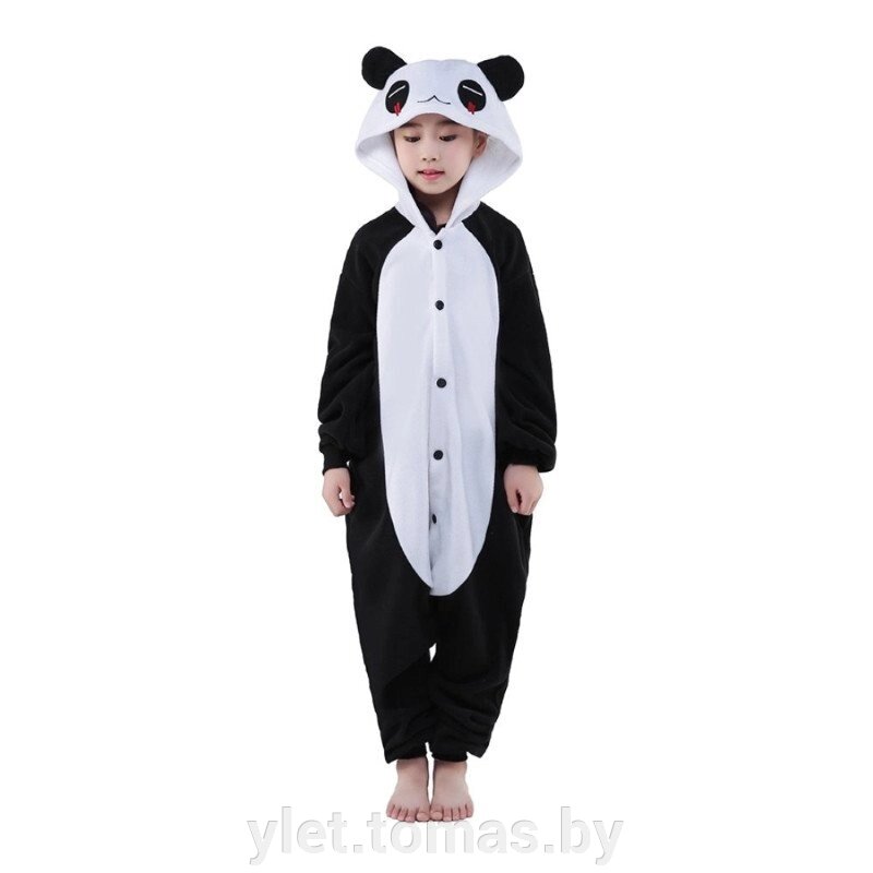 Пижама кигуруми Панда детская (рост 95-100, 100-109, 110-119 см) от компании Интернет-магазин Ylet - фото 1
