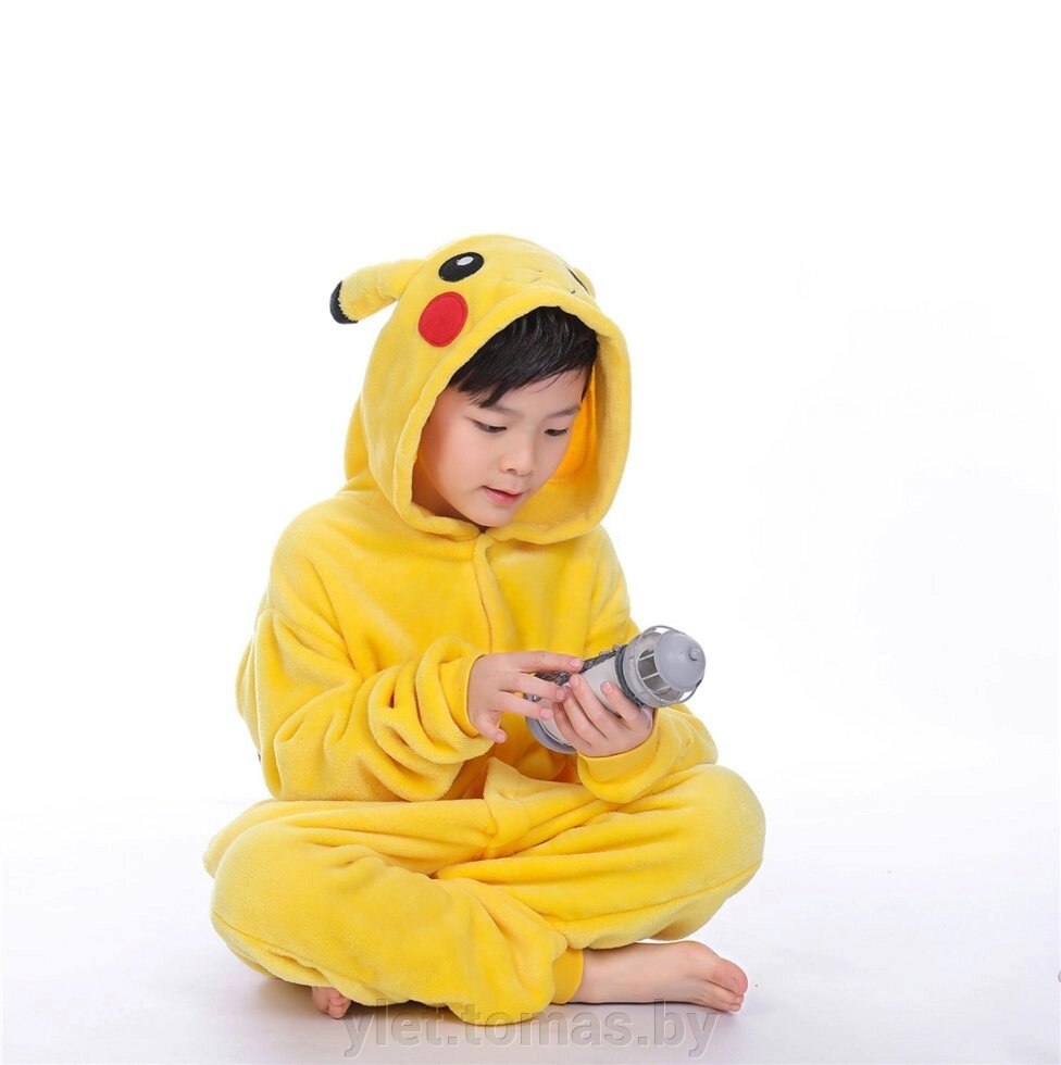 Пижама кигуруми Пикачу (рост 100-109 см) от компании Интернет-магазин Ylet - фото 1